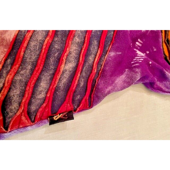 Leopards & Roses Womens Bohemian Patchwork Hoodie Size Small - Picture 4 of 8